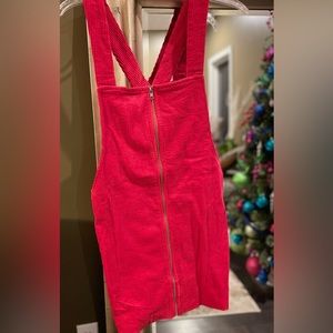 NWT!  Forever 21 Corduroy Mini Overall Dress